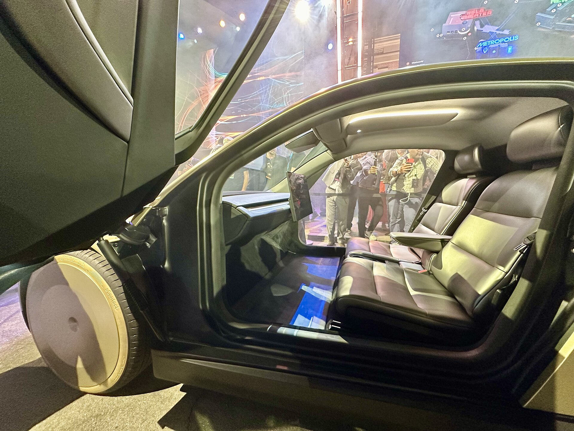 Interior of the Tesla Cybercab