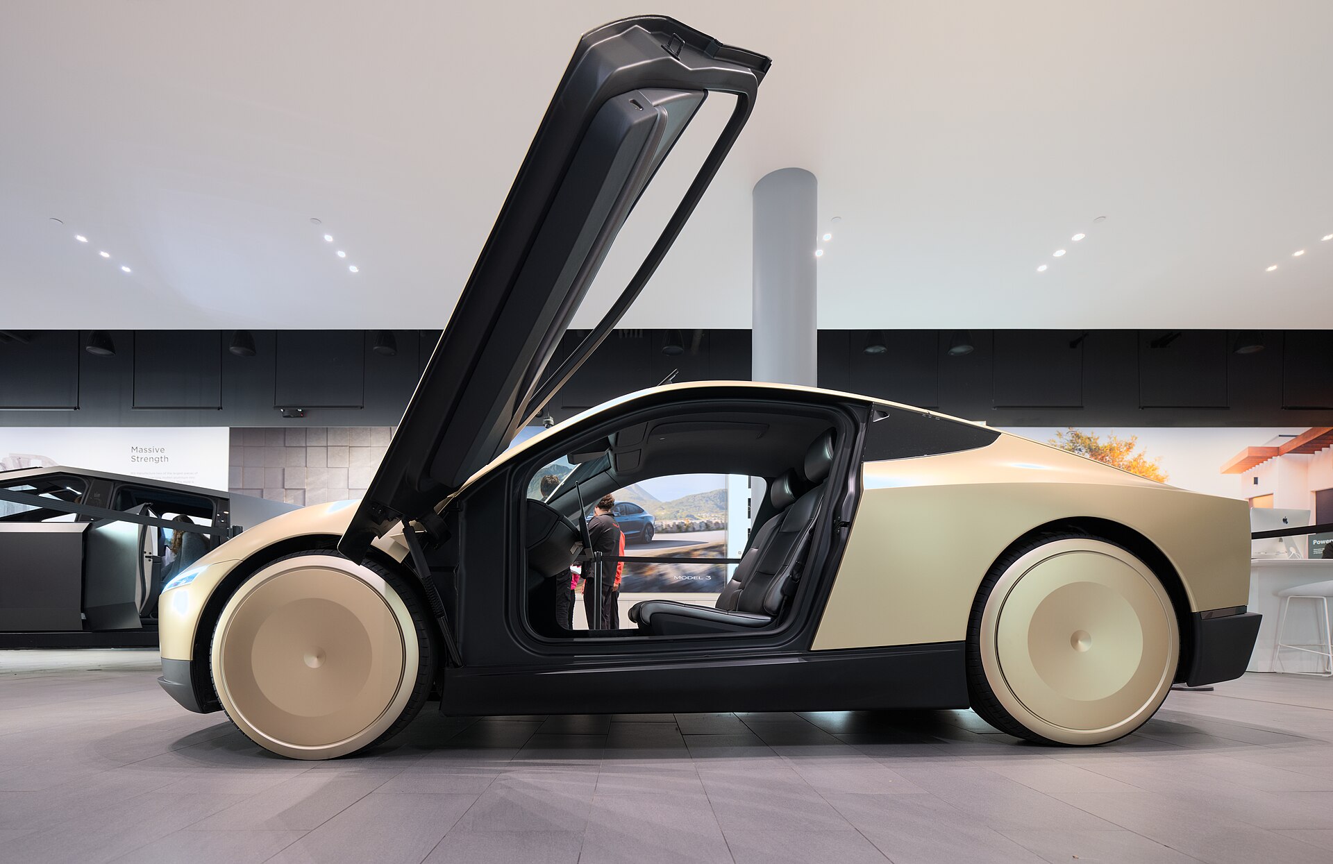 Side profile of the Tesla Cybercab